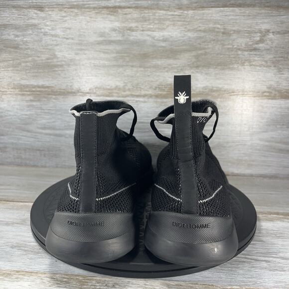 DIOR BLACK KNIT FABRIC HOMME HIGH TOP SOCK SNEAKERS SIZE 44 - Picture 4 of 11
